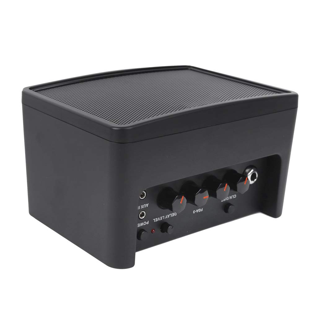 Cuifati Stylowy Głośnik ze Wzmacniaczem Gitarowym Flatsons Mini Dźwięk z 2 Kanałami dla Efektów zniekształceń, Idealny dla Gitarzystów 6,3 X 4,7 X 3,7 Cala