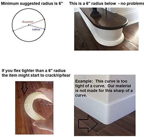 FlexTrim #126: 1/2\" x 3/4\" Flexible Base Shoe Molding - 12 feet long