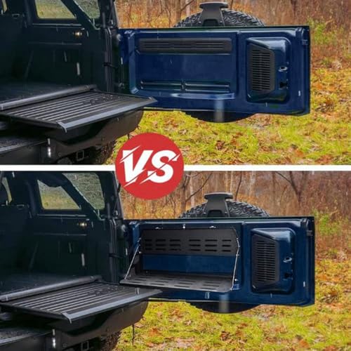 JSCARLIFE Tailgate Table, Tailgate Table Folding 2-Tier Rear Camping Cargo Storage Shelf for 2018-2022 J-eep Wrangler JL - Image 4