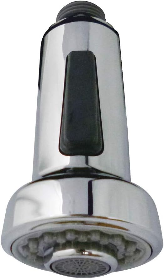 Kingston Brass KDH8410 2-Function Pull-Down Kitchen Faucet Sprayer Head, Black Stainless Steel