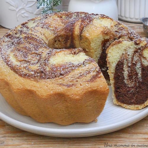 Ciambellone bicolore all'acqua sofficissimo
