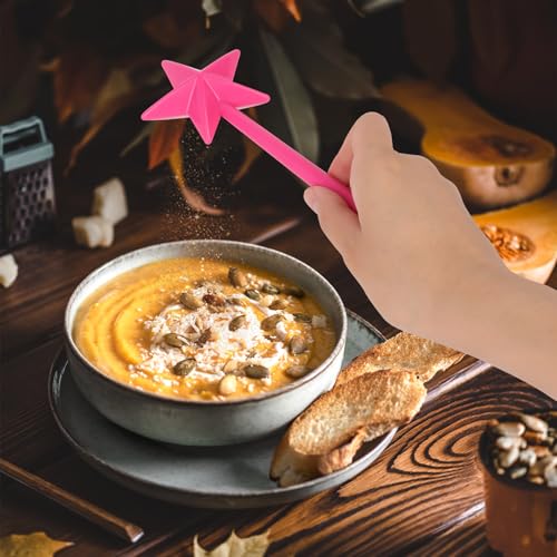 VMUTGA 2 Stück Salzstreuer Zauberstab, Magisches Gewürzstreuer mit 2 Kleinen Trichtern, Stern Gewürzstreuer Zauberstab, Spices Spice Shaker für Küche Cooking