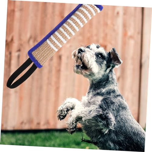 Coussin de traction pour chien accessoire de formation jouet interactif en jute - 6