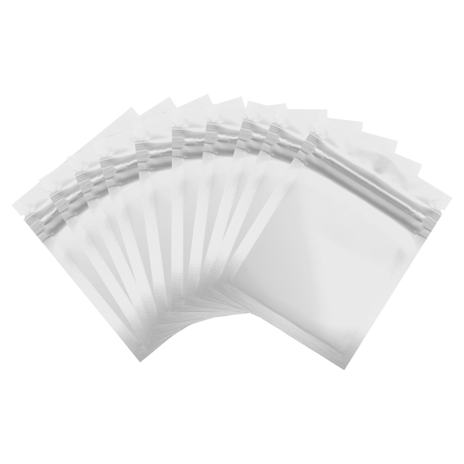 Sacs étanches aux odeurs PATIKIL en aluminium blanc avec fermeture zippée plate