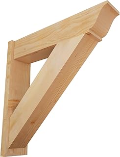 8"W x 34"D x 34"H Traditional Traditional Rough Sawn Outlooker, Douglas Fir