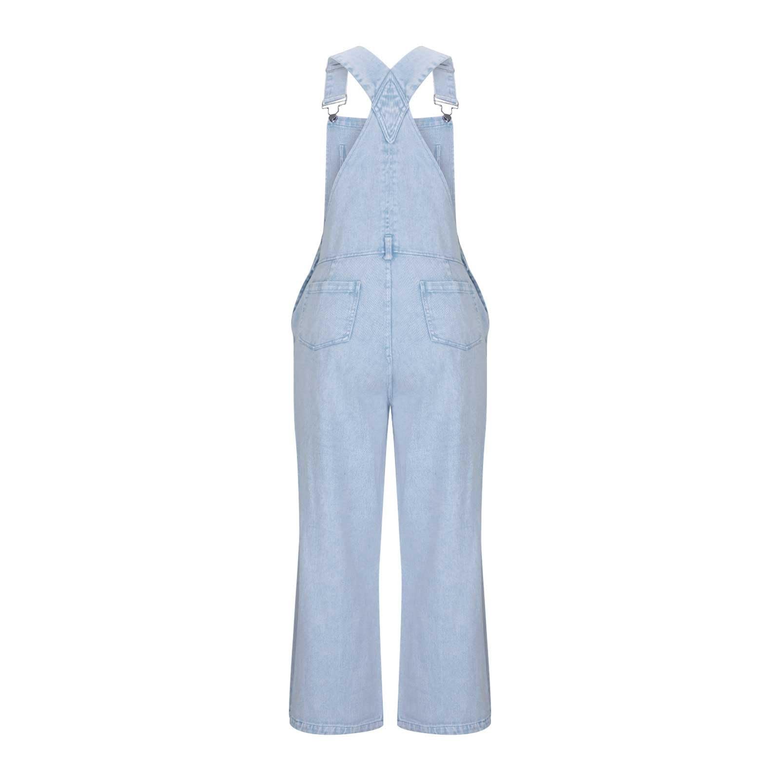 Mono Trabajo Mujer Peto Vaquero Macacao Casual Tezano Largos Talla Grande De Overol Informal Elegante Baggy Ancho Hippie Fiesta Formal