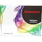 ✅ 20x 1.000m ACKERMANN UNIVERSAL 120 Nähgarn auf Mini-King-Spule