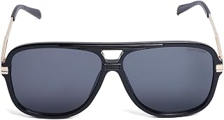 MARC LOUIS Black - Grey Oversized Rectangular Unisex Sunglass ML M6129 With UV Protected Lens Price In India