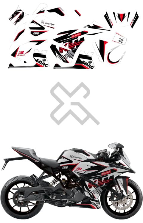 200 Modified Ktm Rc 200 Decals KTM RC 200 Black Bike Full Sticker