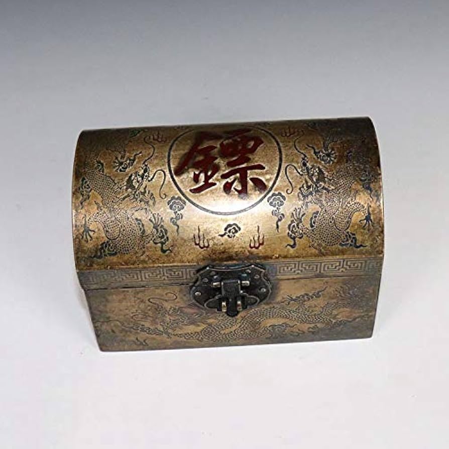 538『唐銅 盆 箱付き』　/骨董品 古美術 古玩 アンティーク 538『唐銅 盆 箱付き』 /骨董品 古美術 古玩 アンティーク