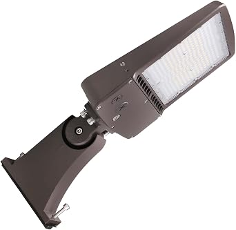 480V 150W LED Parking Lot Light, 5000K 21000LM [Eqv. 600W HPS] LED Shoebox Light with Direct Arm Mount, Dimmable Outdoor Street Area Lighting, IP65 10KV Surge Protection, AC277-480V