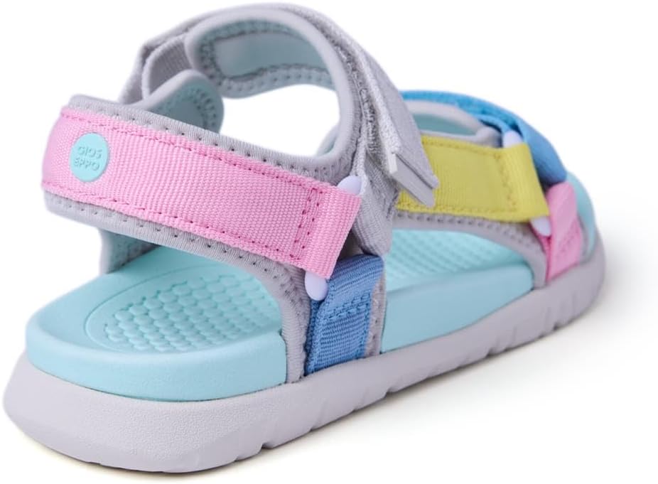 GIOSEPPO Girls Eldama Adjustable Strap, gray, 7 Big Kid