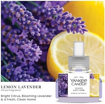 Yankee Candle ScentPlug Refill, Lemon Lavender 0.625 Fl Oz (Pack of 4)