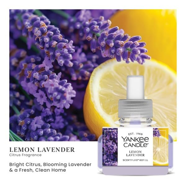 Image of Yankee Candle ScentPlug Refill, Lemon Lavender 0.625 Fl Oz (Pack of 4)