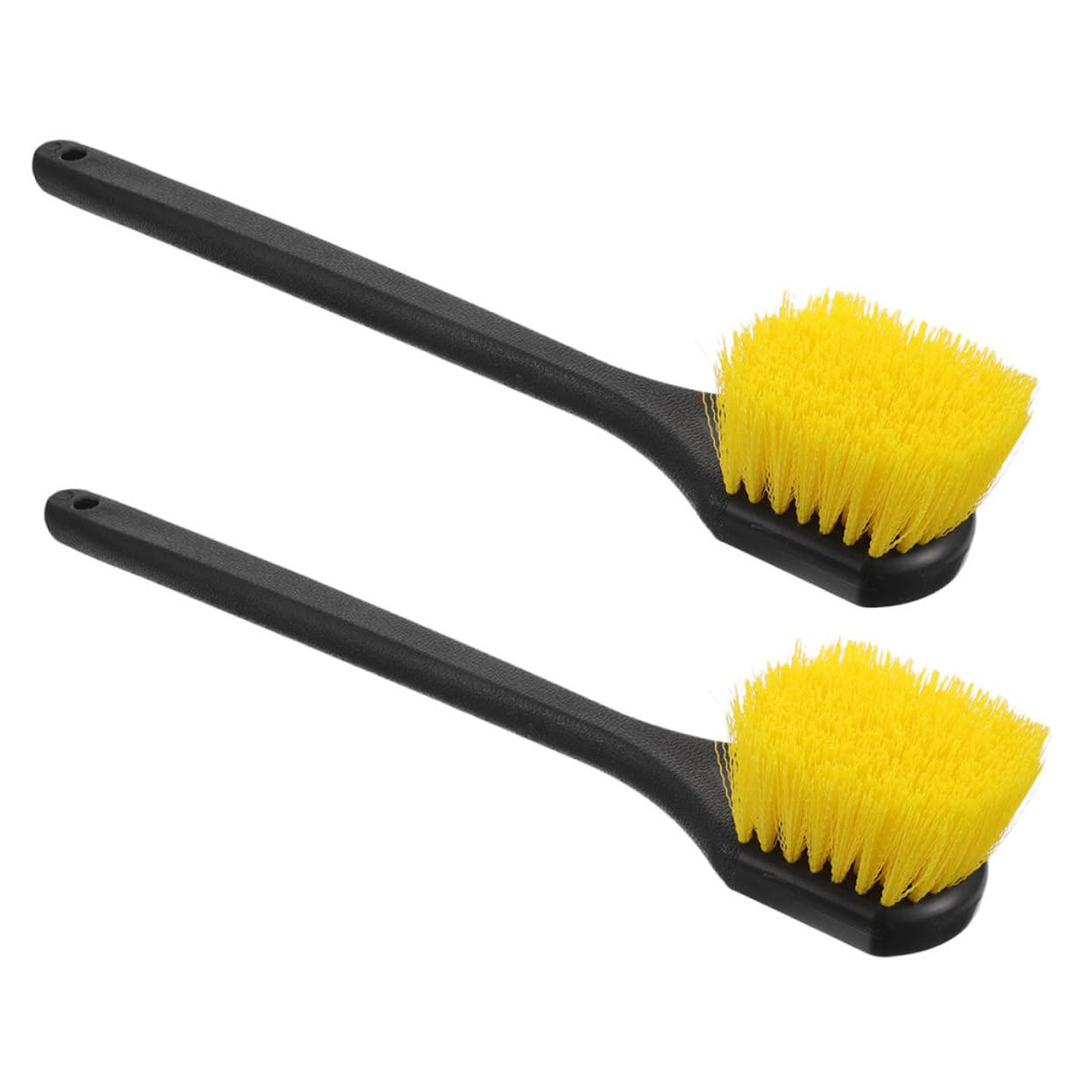 SOIMISS 2pezzi Spazzola per Pulizia Cerchi Auto Manico Setole Resistenti Kit per Detailing Auto e Pulizia Pneumatici Rimuove Sporco Efficacemente