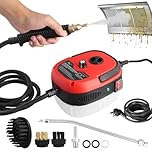 Steam Cleaners, 2500W Handheld Steam Cleaner, Handheld High Temp Portable Steamer Cleaning Machine with 3 Brush Heads, Steamer for Cleaning Grout Tile Car Living Room Kitchen Bathroom