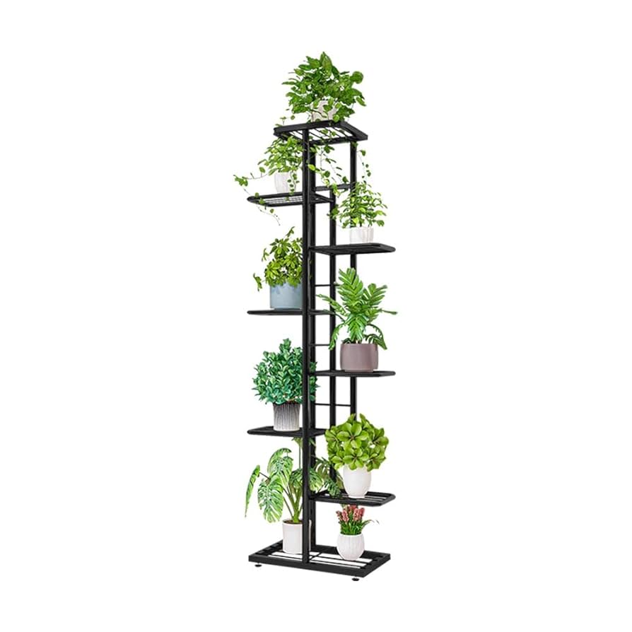 メタルプラントスタンド 屋内 屋外 植木鉢 ディスプレイ 8段 多機能 黒 Amazon.co.jp: MTB ガーデン8段メタルプラントスタンド屋内屋外