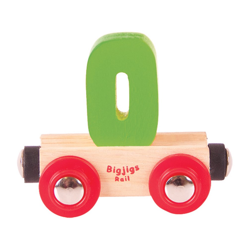 Bigjigs Rail Rail Name Number 0 (Green)