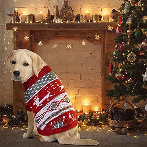 Vêtements de Noël pour chien frissonnant - Pull chaud et doux vintage XL - 5