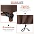 Arcedo Waterproof Patio Furniture Set Cover, Rectangular Dining Table and Chairs Cover, Heavy Duty Outdoor Furniture Cover for Sectional Conversation Set, 88'' x 62'' x 28''H, Beige & Brown