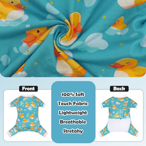 Image of CuteBone Small Dog Pajamas Shirt Stretchy Summer Puppy Pjs Soft Cat Onesies Pet Clothes for Daily Wear DA26M