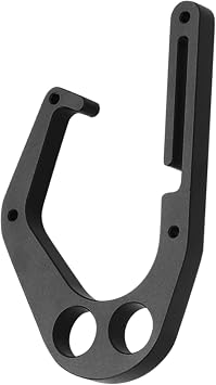 Joyibay 4.9 in Aluminum Chainsaw Tree Hook, Long-Lasting Climbing Hook, Dual-Hole Design, One-Hand Quick Connect, Lightweight Black-Coated for Easy Outdoor Use