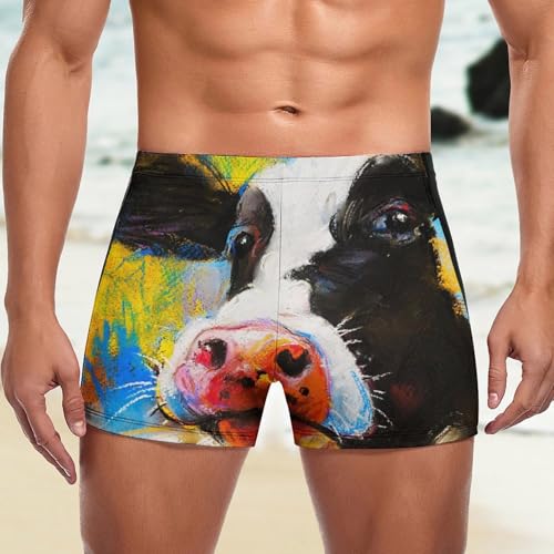 Boxer de bain vache homme résistant au chlore et confortable - 5