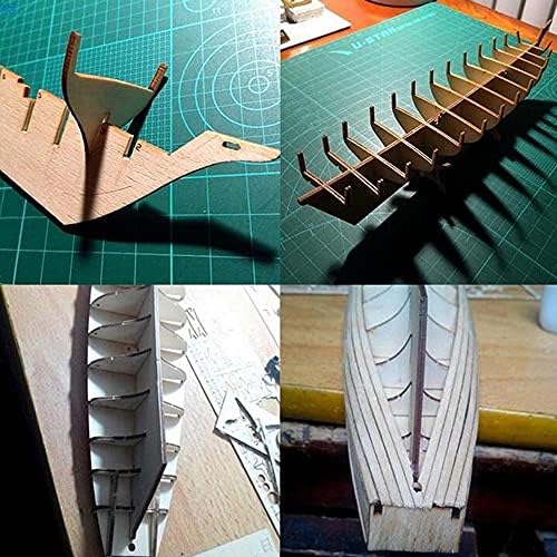 Wooden Sailboat Ship model Kit Retro Classic Wood Sailing Boats Toy Kids and Adults DIY Assembly Boat Set Home Office Decoration Gifts
