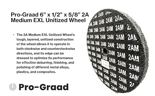 Image of EXL Unitized Wheel, Aluminum Oxide, 6 inch Diameter x 1 /2 inch Wide x 5 /8 inch Arbor, 2A Medium | 28023 | (Pack of 1)