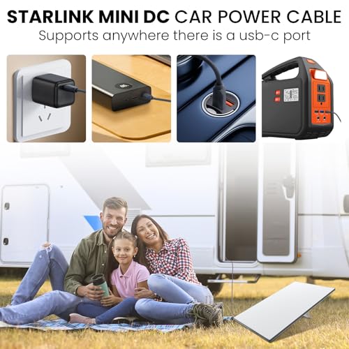 GKP9 Starlink Mini Cable, Starlink Mini USB C to DC Power Cable, Waterproof Design, Plug and Play, Suitable for Outdoor Camping/Exploration. (10FT) by GKP9 - Image 5