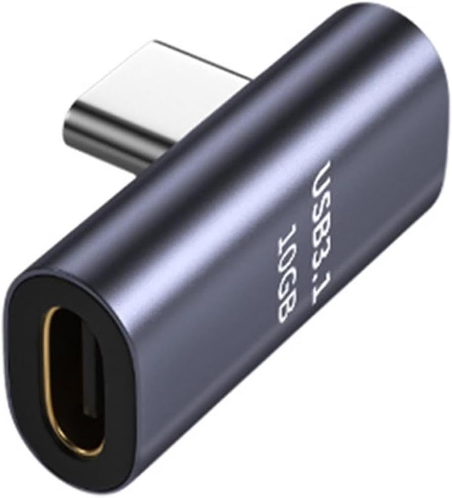 USB Type-C Uzatıcı Çevirici Dönüştürücü Adaptör 90 Derece L Tipi Erkek - Dişi Al6027 - Görsel 1