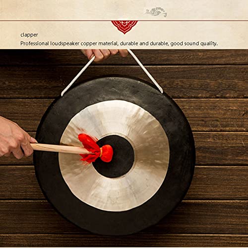 Gong rituale buddista, strumento a percussione martellato a mano, grande ciotola in bronzo per meditazione, yoga e musica