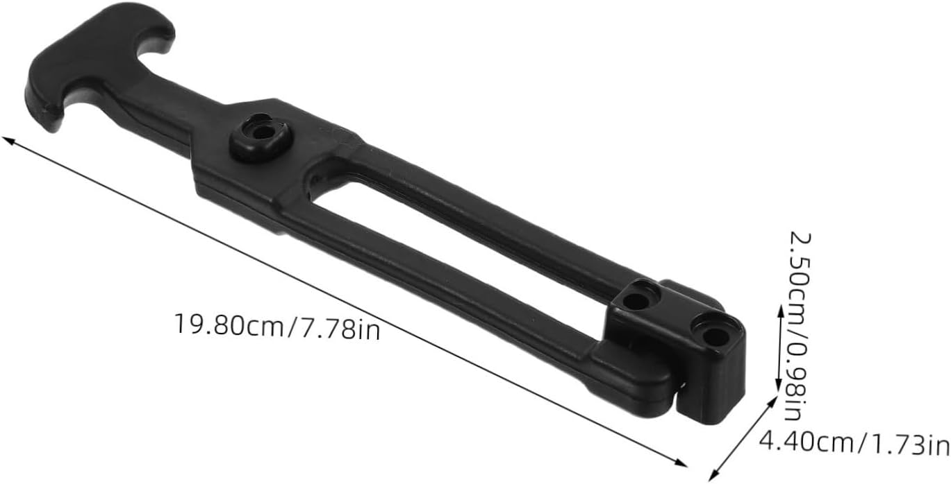 HOMSFOU 8pcs Elastic Draw Latches T-Handle Hasp Lock for Toolbox and Engineering Machine Hood