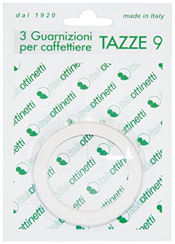 Italo Ottinetti Blister Pack 3 Rubber Gaskets 9 Tz, Metallic, One Size