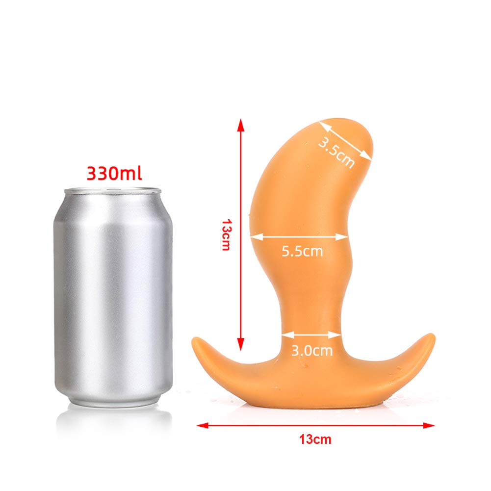 SXOVO Plug Anale Ergonomico Morbido Plug Analesex Kit Butt Plug in Silicone con Base a Mezzaluna Stimolatore Prostata Sesso Anale Sex Toys per Uomo Donna Giocatore Avanzato (L)