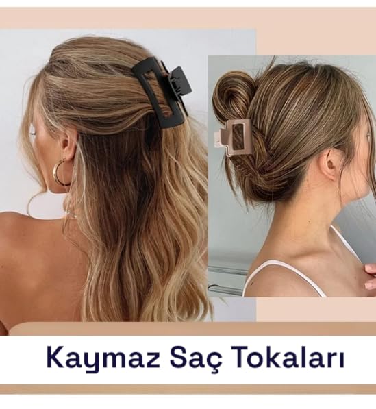 6'lı Renkli Küçük xs Kadın Mandal Toka Seti
