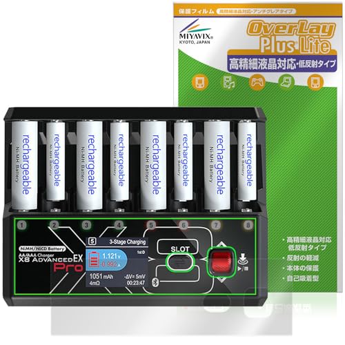 �~���r�b�N�X HITEC AA/AAA Charger X8 Advanced EX Pro �Ή� �ی� �t�B���� �����בΉ� ���˖h�~ �h�w�� �h�C�A ���{��