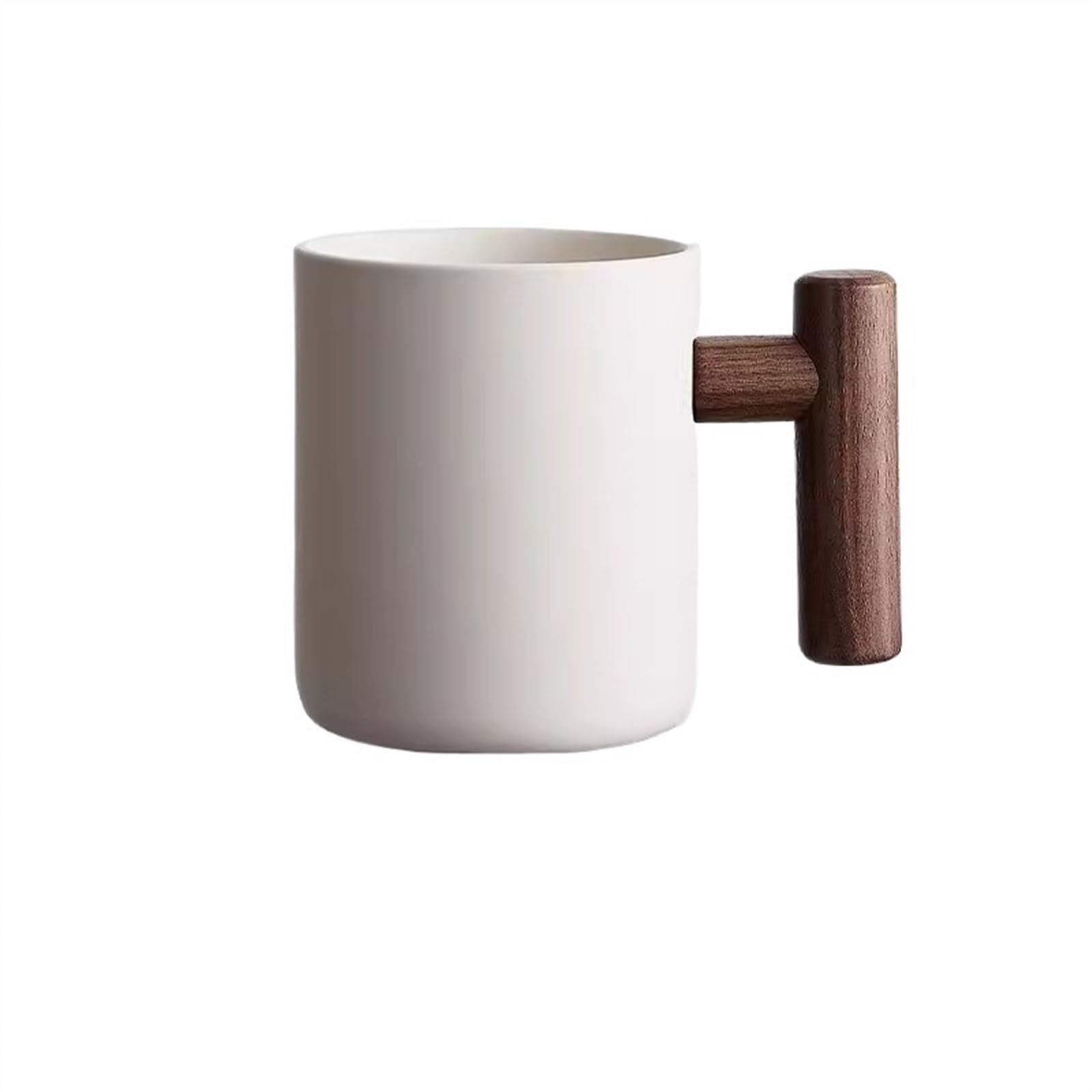 Kaffeetasse Hohe-farbverlauf Becher Weibliche Wasser Tasse Große Kapazität Design Keramik Tasse Hause Kaffeetassen Teetasse(Color:Blanc)