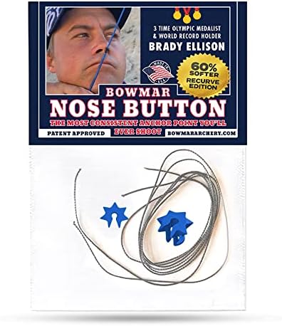 Bowmar Recurve Nose Button (Blue)