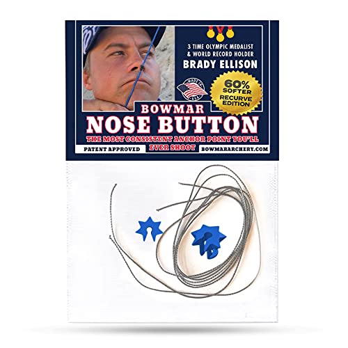 Bowmar Recurve Nose Button (Blue) #TOP2