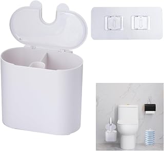 Wall Mounted Holder for Clorox Toilet Wand, Compatible with Clorox Toilet Wand Holder only, Place on Both Sides, White
