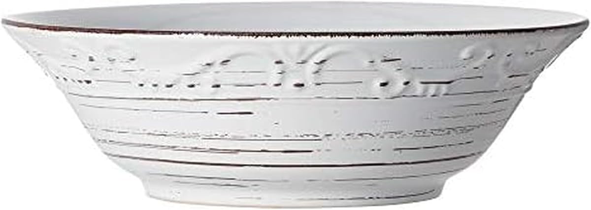Pfaltzgraff Trellis Serve Bowl, 9", White