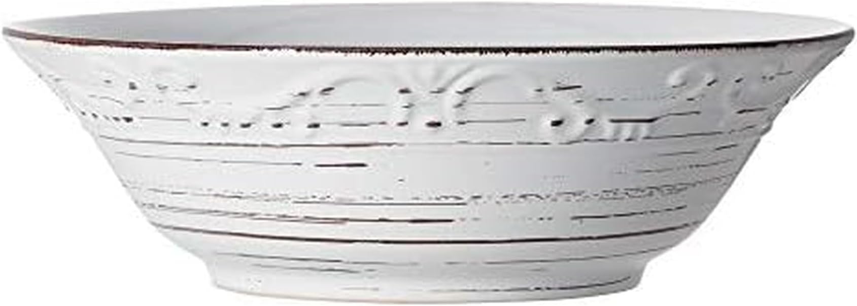 Pfaltzgraff Trellis Serve Bowl, 9", White