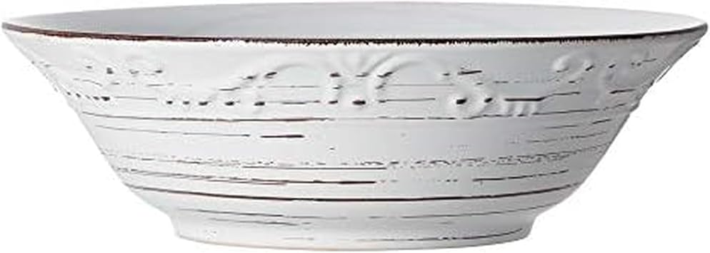 Pfaltzgraff Trellis Serve Bowl, 9", White