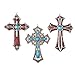 Collections Etc Western Hanging Cross Wall Decor - Set Of 3