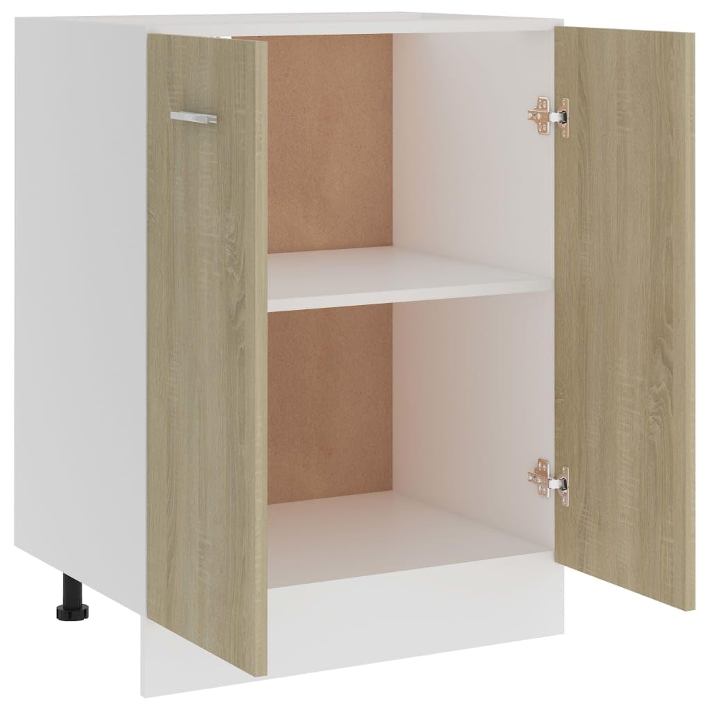 Onderkast Lyon 60x46x81,5 cm bewerkt hout oud houtkleurig