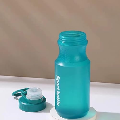 Miniatura 6 de LFRNZS Botella de agua deportiva, botella de agua para niños, botella de agua para bicicleta, botella de agua de plástico con asa de transporte, a