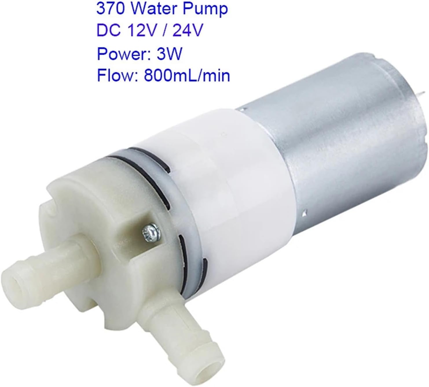 DC 12V24V Small 370 Water Pump Low Noise Large Water Flow 0.8L/min For Handheld Oxygen Scaling Water Pump 1Pcs(DC24V)