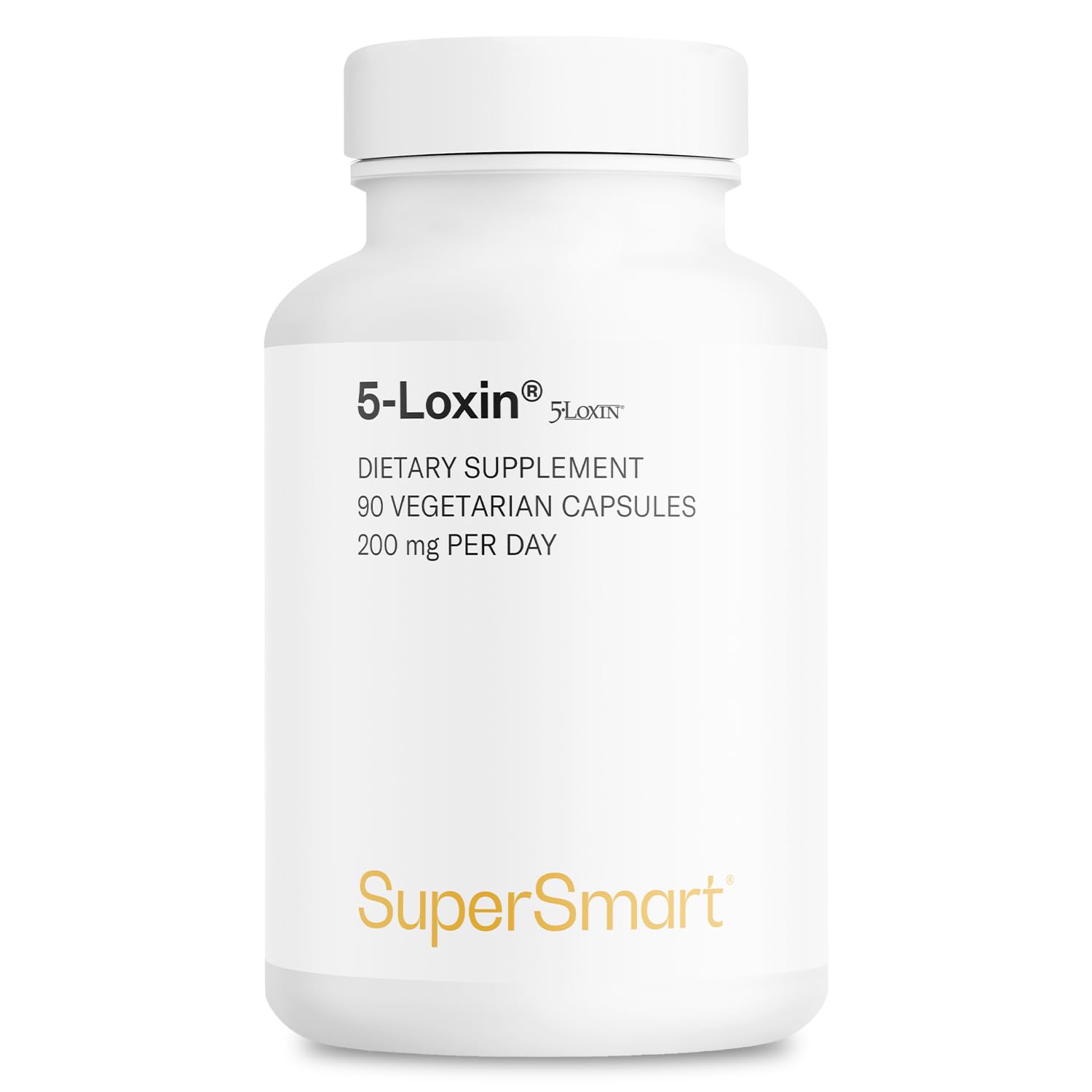 SuperSmart - Boswellia 5-LOX - Extrakt aus Boswellia Serrata - Für gesunde Gelenke - Entzündungshemmend & Schmerzlinderung | Nicht GVO & Glutenfrei - 90 vegetarische Kapseln