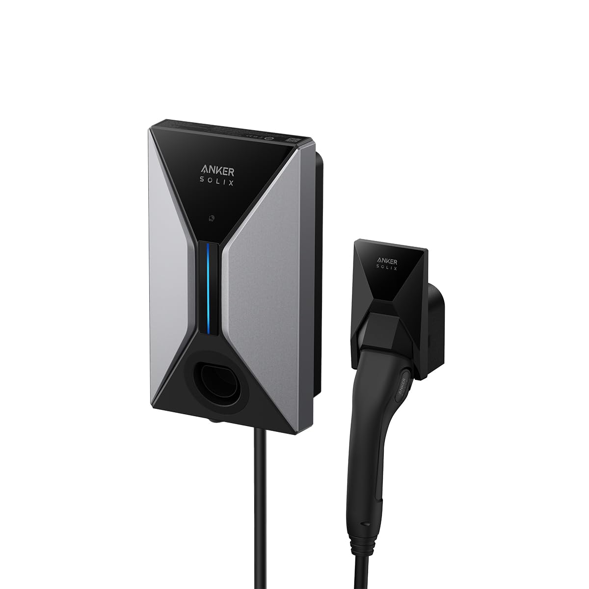 Anker SOLIX V1 Smart Home Ladegerät 11KW Kabel – AI-unterstützt – Heim- und Hybrid-Fahrzeuge Kompatibilität – A5191 (Anker Solix Türkei Garantie)